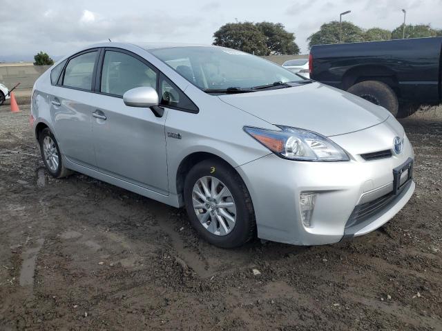 JTDKN3DP7F3067981 - 2015 TOYOTA PRIUS PLUG SILVER photo 4