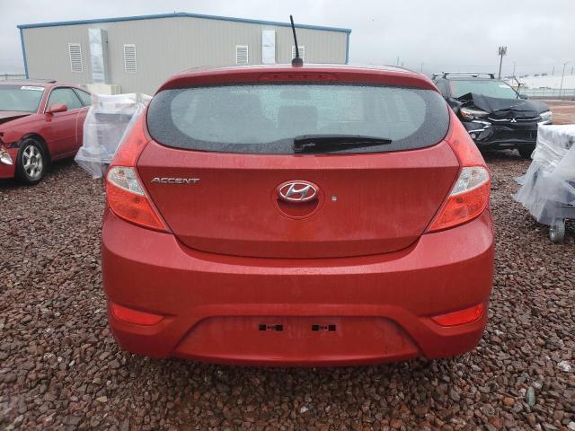 KMHCT5AE4HU362957 - 2017 HYUNDAI ACCENT SE RED photo 6