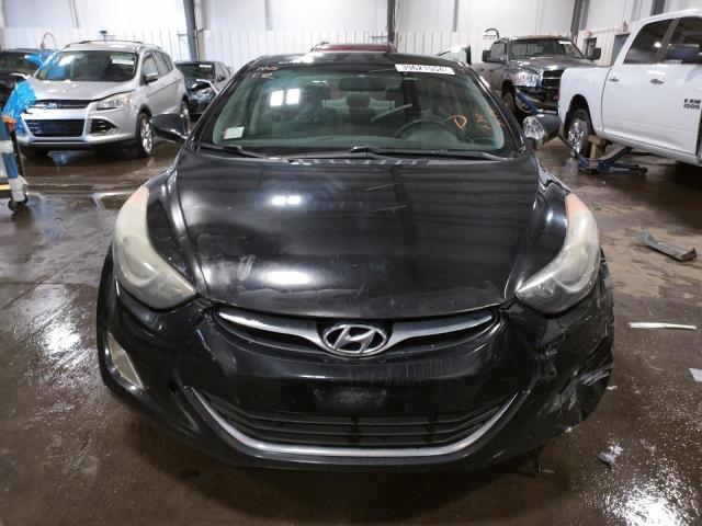 KMHDH4AE6CU341648 - 2012 HYUNDAI ELANTRA GLS BLACK photo 5