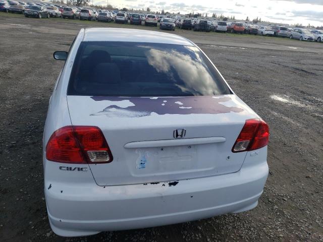 2HGES16684H595006 - 2004 HONDA CIVIC LX WHITE photo 6