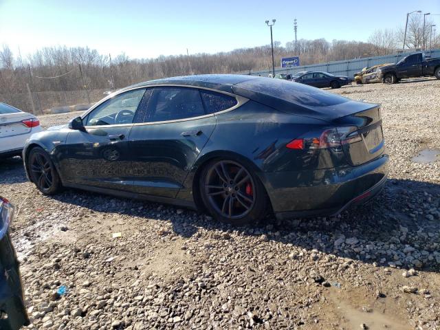 5YJSA1H1XEFP59563 - 2014 TESLA MODEL S 绿色 照片 2
