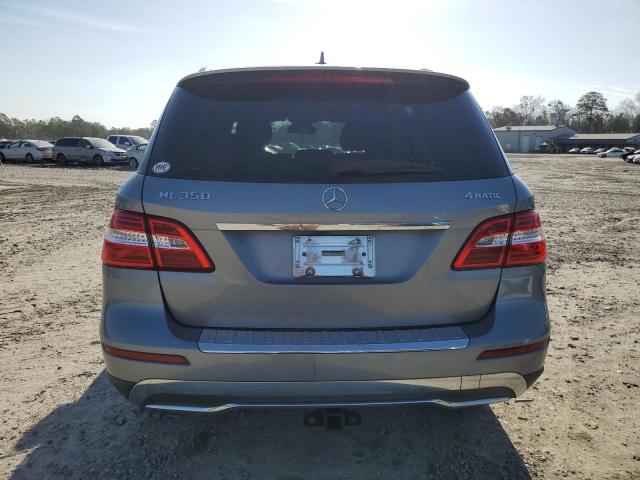 4JGDA5HBXCA062016 - 2012 MERCEDES-BENZ ML 350 4MATIC SILVER photo 6