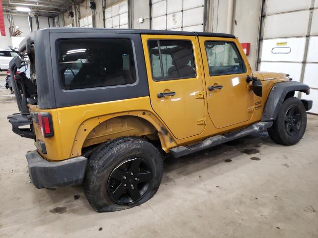 1C4HJWDG4EL310006 - 2014 JEEP WRANGLER U SPORT GOLD photo 3