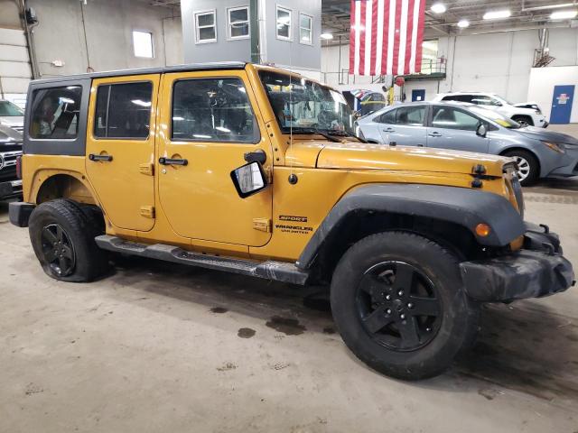 1C4HJWDG4EL310006 - 2014 JEEP WRANGLER U SPORT GOLD photo 4