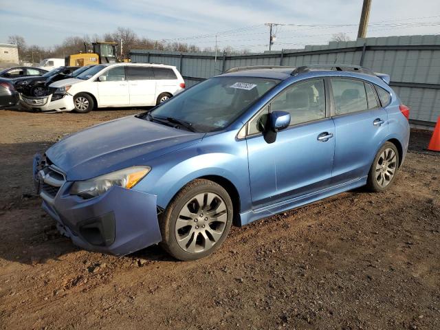 JF1GPAS6XE8304954 - 2014 SUBARU IMPREZA SPORT LIMITED BLUE photo 1