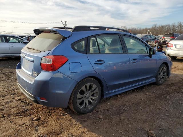 JF1GPAS6XE8304954 - 2014 SUBARU IMPREZA SPORT LIMITED BLUE photo 3