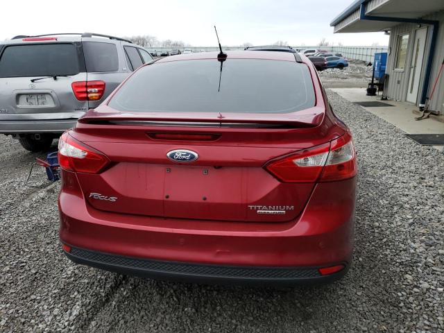 1FADP3J2XDL361003 - 2013 FORD FOCUS TITANIUM RED photo 6