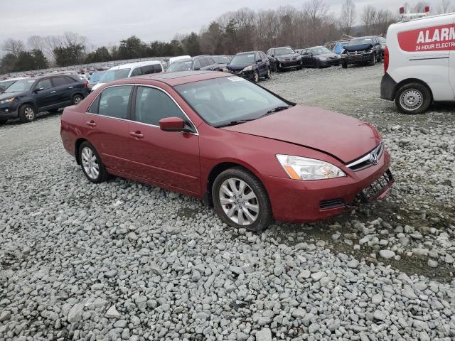 1HGCM665X7A074894 - 2007 HONDA ACCORD EX RED photo 4