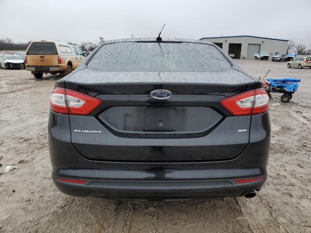 3FA6P0H76DR281174 - 2013 FORD FUSION SE BLACK photo 6