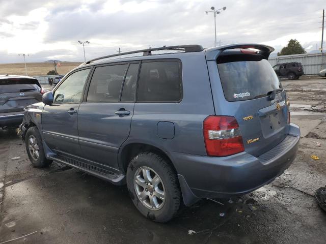 JTEEP21AX40013182 - 2004 TOYOTA HIGHLANDER BLUE photo 2