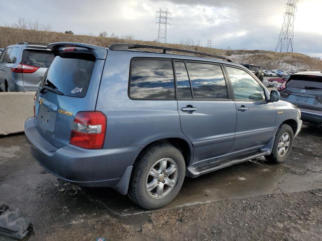 JTEEP21AX40013182 - 2004 TOYOTA HIGHLANDER BLUE photo 3