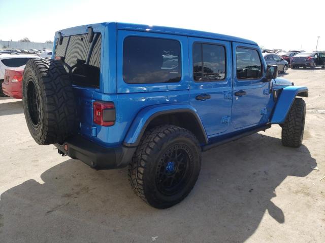 1C4JJXR63NW269762 - 2022 JEEP WRANGLER RUBICON 4XE BLUE photo 3