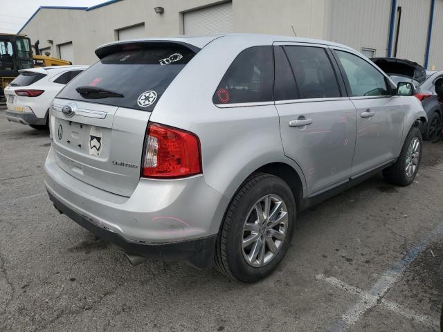 2FMDK3KC9EBA25856 - 2014 FORD EDGE LIMITED SILVER photo 3