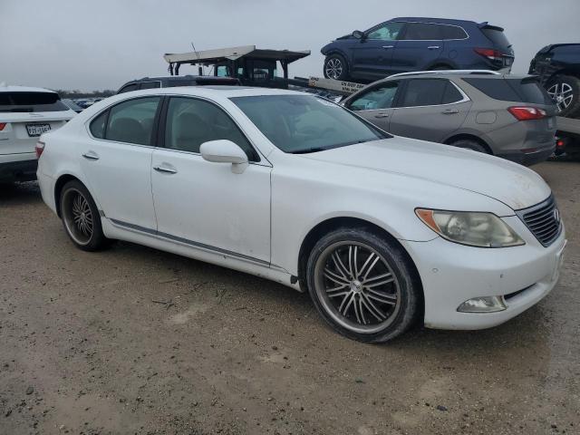 JTHBL46F975048935 - 2007 LEXUS LS 460 WHITE photo 4