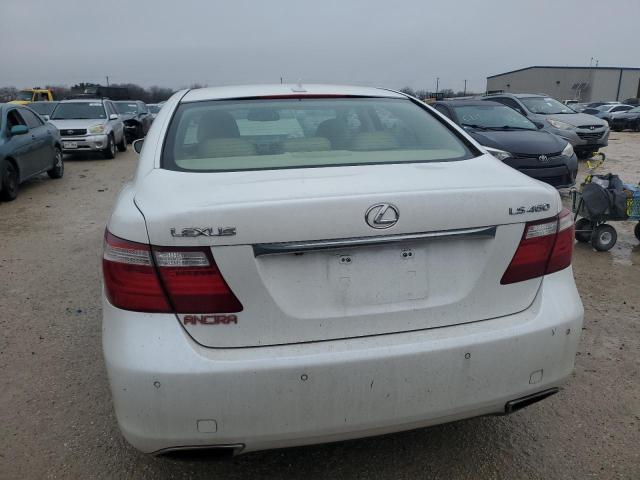 JTHBL46F975048935 - 2007 LEXUS LS 460 WHITE photo 6