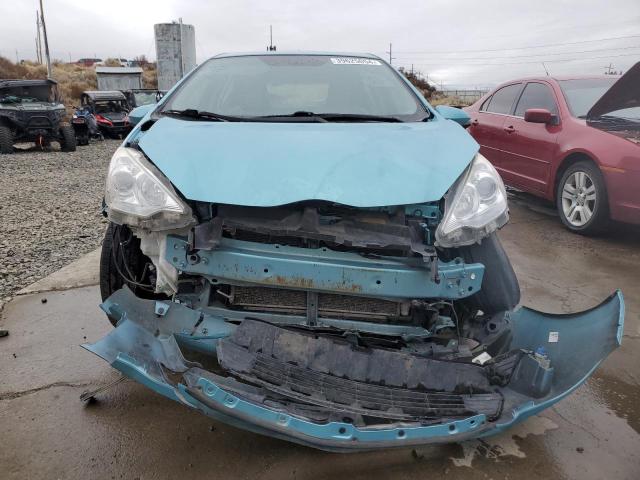 JTDKDTB30E1077457 - 2014 TOYOTA PRIUS C TURQUOISE photo 5