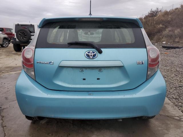 JTDKDTB30E1077457 - 2014 TOYOTA PRIUS C TURQUOISE photo 6