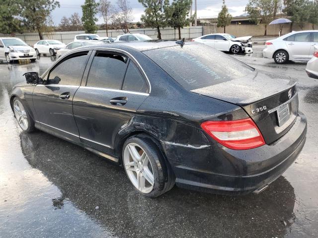 WDDGF56X19R057241 - 2009 MERCEDES-BENZ C 350 BLACK photo 2