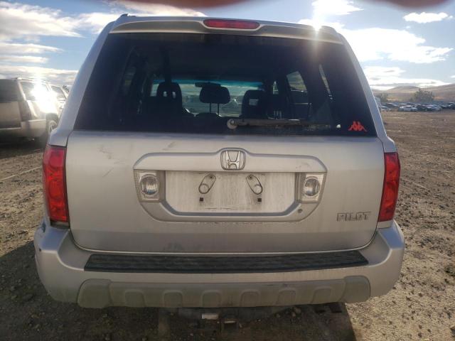 2HKYF18424H508204 - 2004 HONDA PILOT EX SILVER photo 6