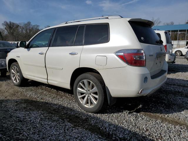 JTEEW44A892034814 - 2009 TOYOTA HIGHLANDER HYBRID LIMITED WHITE photo 2