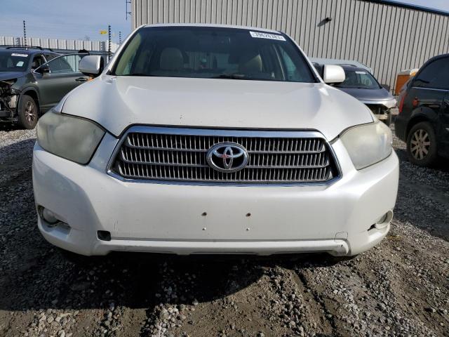 JTEEW44A892034814 - 2009 TOYOTA HIGHLANDER HYBRID LIMITED WHITE photo 5