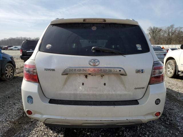 JTEEW44A892034814 - 2009 TOYOTA HIGHLANDER HYBRID LIMITED WHITE photo 6