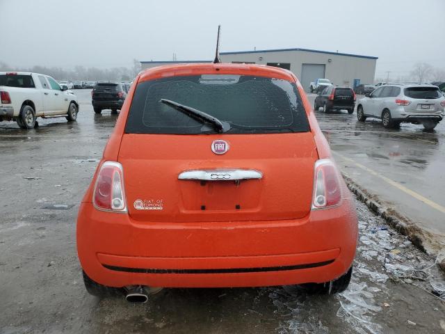 3C3CFFKR5HT625300 - 2017 FIAT 500 POP ORANGE photo 6