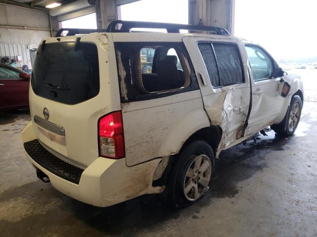 5N1AR1NB9CC621925 - 2012 NISSAN PATHFINDER S WHITE photo 3