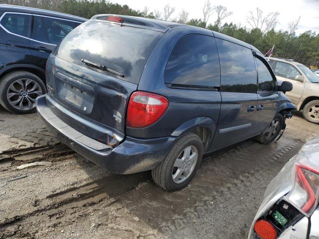 1D8GP45R07B209084 - 2007 DODGE CARAVAN SXT BLUE photo 3