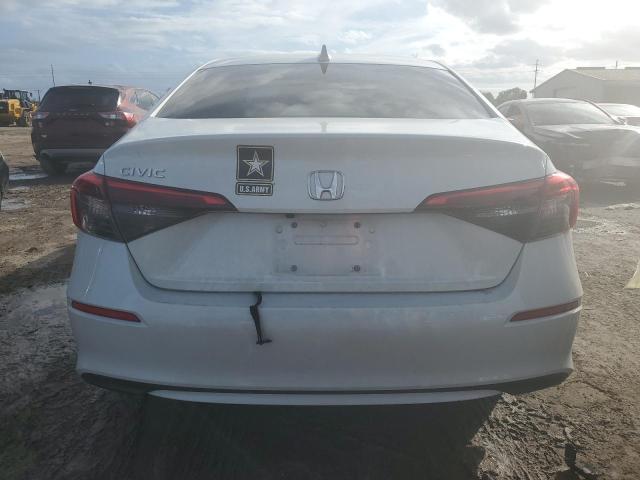 2HGFE2F25NH543574 - 2022 HONDA CIVIC LX WHITE photo 6