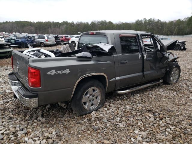 1D7HW48N36S607182 - 2006 DODGE DAKOTA QUAD SLT GRAY photo 3