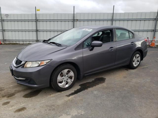 19XFB2F55EE241988 - 2014 HONDA CIVIC LX GRAY photo 1