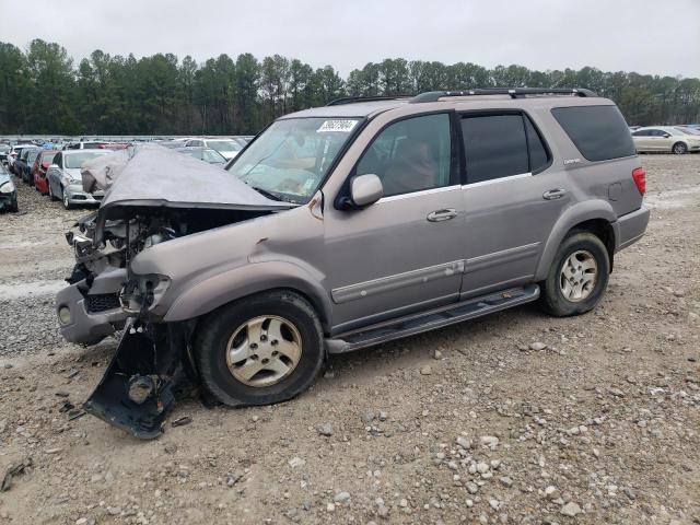 5TDZT38A82S091919 - 2002 TOYOTA SEQUOIA LIMITED TAN photo 1