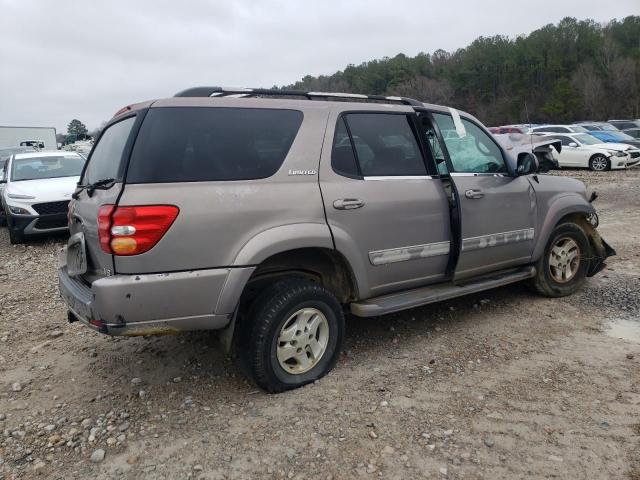 5TDZT38A82S091919 - 2002 TOYOTA SEQUOIA LIMITED TAN photo 3