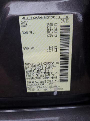 1N4AL3AP3EN228129 - 2014 NISSAN ALTIMA 2.5 GRAY photo 13