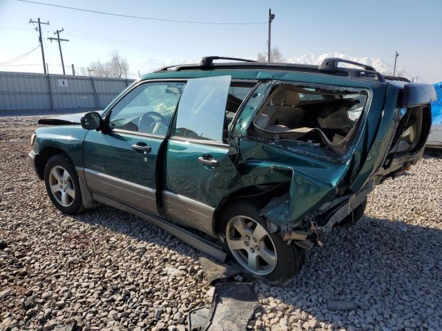 JF1SF6555YH710979 - 2000 SUBARU FORESTER S GREEN photo 2