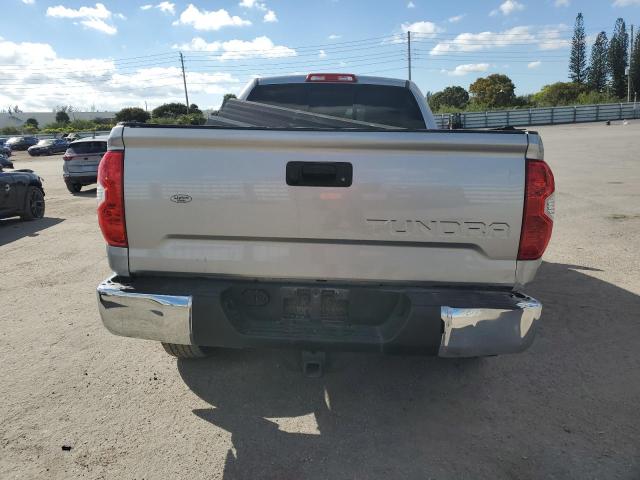 5TFRM5F13JX126872 - 2018 TOYOTA TUNDRA DOUBLE CAB SR/SR5 SILVER photo 6