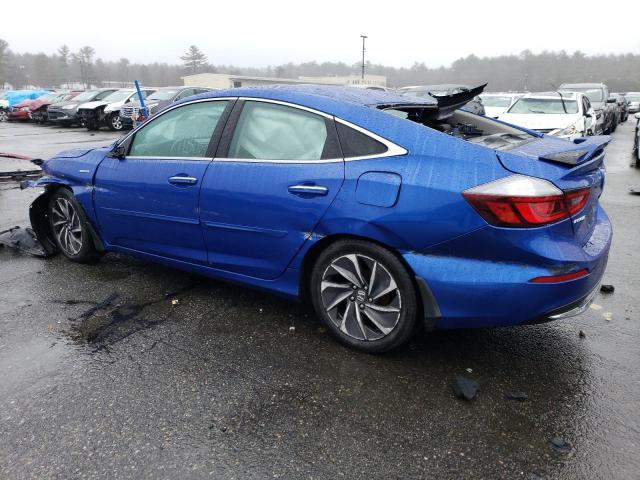 19XZE4F95KE007901 - 2019 HONDA INSIGHT TOURING BLUE photo 2