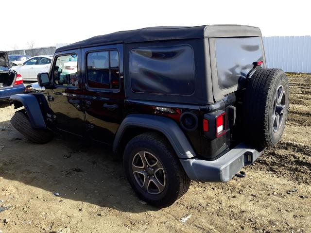 1C4HJXDN3JW207107 - 2018 JEEP WRANGLER U SPORT Чорний фото 2