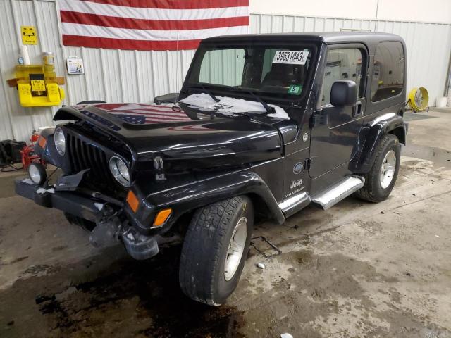 1J4FA39S95P369168 - 2005 JEEP WRANGLER X BLACK photo 1