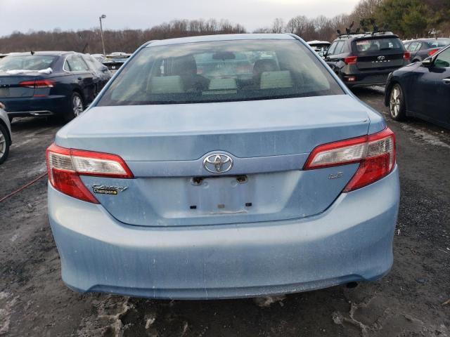 4T4BF1FKXCR258983 - 2012 TOYOTA CAMRY BASE BLUE photo 6