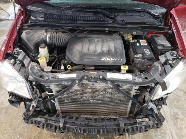 2C4RC1BG8CR106737 - 2012 CHRYSLER TOWN & COU TOURING ბურგუნდია ფოტო 12