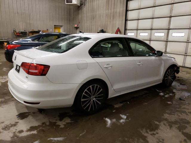 3VWD17AJ7FM211505 - 2015 VOLKSWAGEN JETTA SE WHITE photo 3