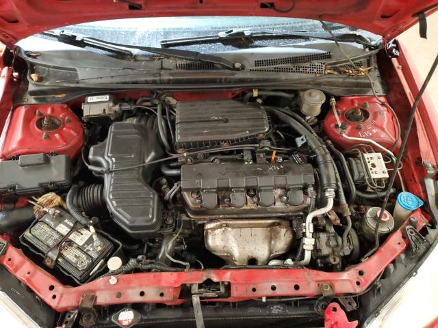 1HGEM229X4L014527 - 2004 HONDA CIVIC EX RED photo 11