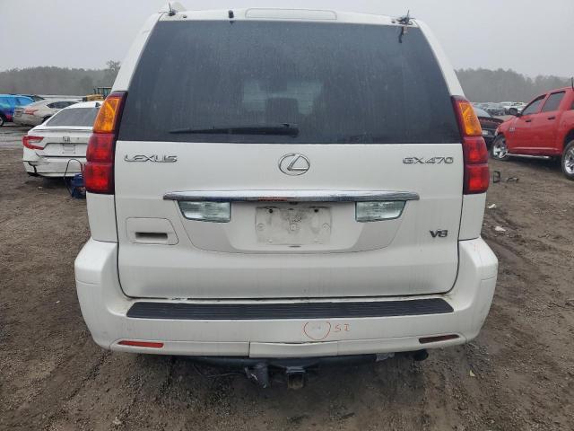 JTJBT20X440048239 - 2004 LEXUS GX 470 WHITE photo 6