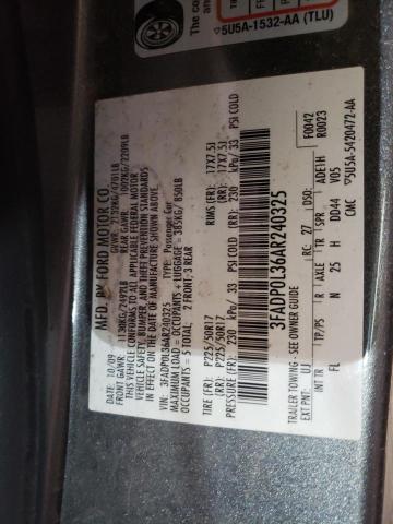 3FADP0L36AR240325 - 2010 FORD FUSION HYBRID GRAY photo 13