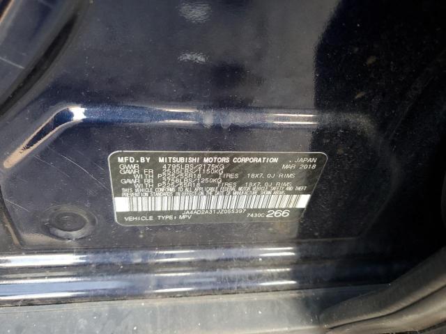 JA4AD2A31JZ055397 - 2018 MITSUBISHI OUTLANDER ES BLUE photo 13