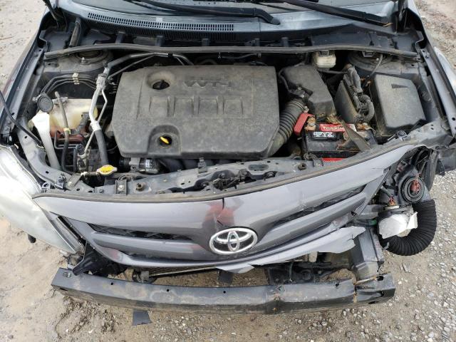 2T1BU4EE7DC944883 - 2013 TOYOTA COROLLA BASE GRAY photo 11
