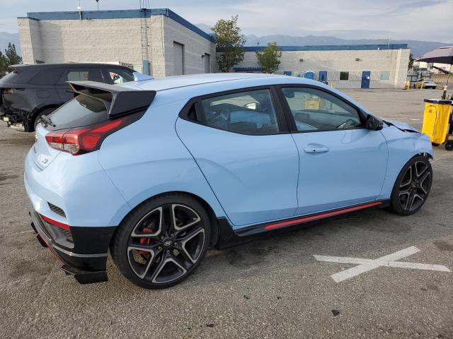 KMHT36AHXLU004643 - 2020 HYUNDAI VELOSTER N BLUE photo 3