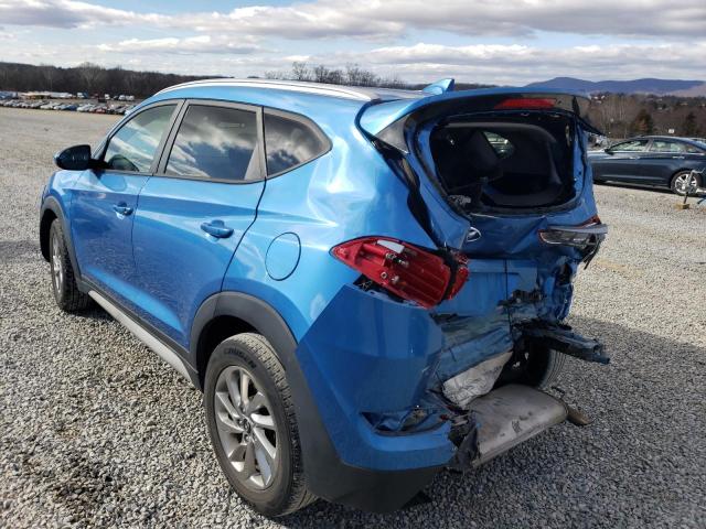 KM8J3CA46JU604303 - 2018 HYUNDAI TUCSON SEL BLUE photo 2